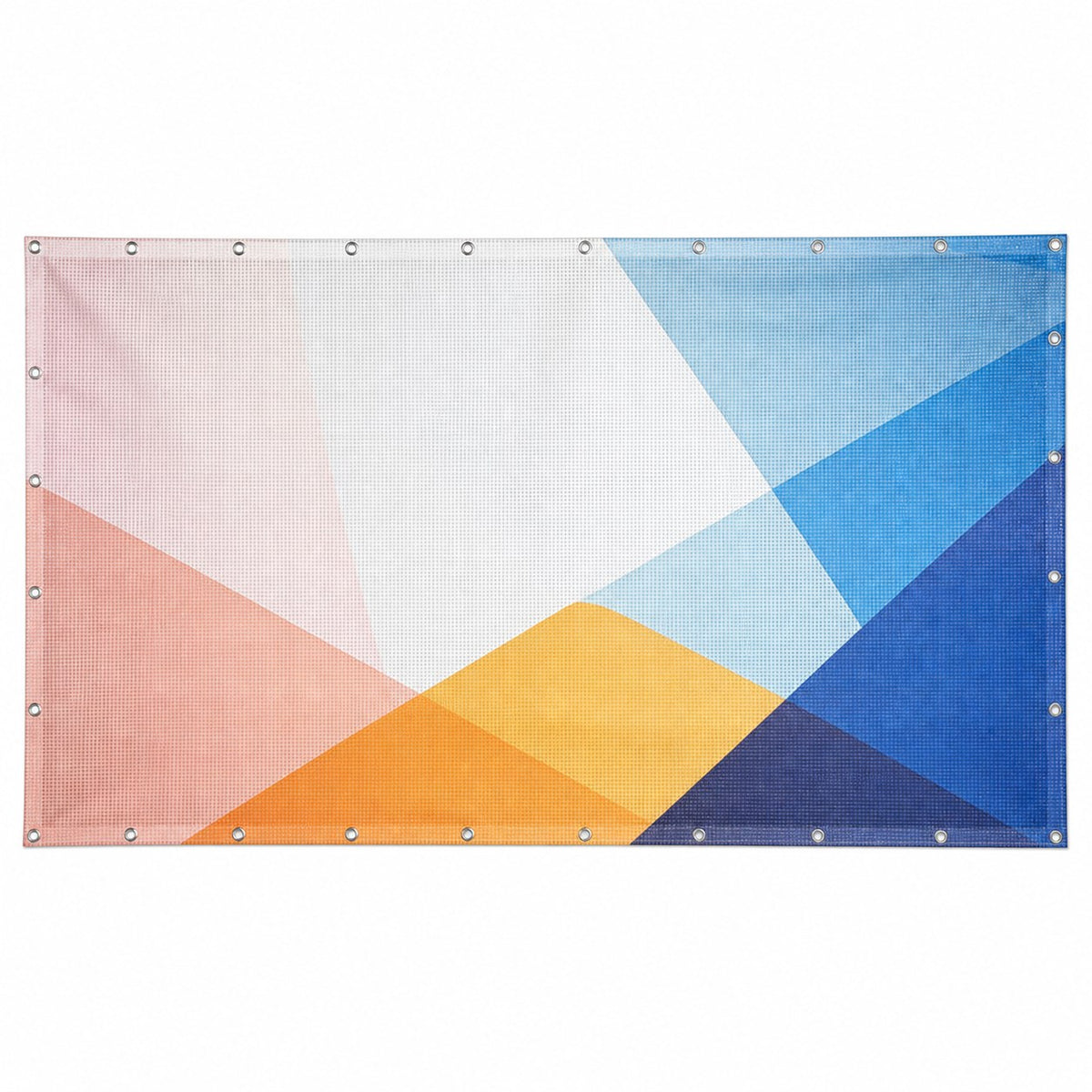 Baugerüstbanner Umsäumt + Ösen im Abstand von 50 cm rundum