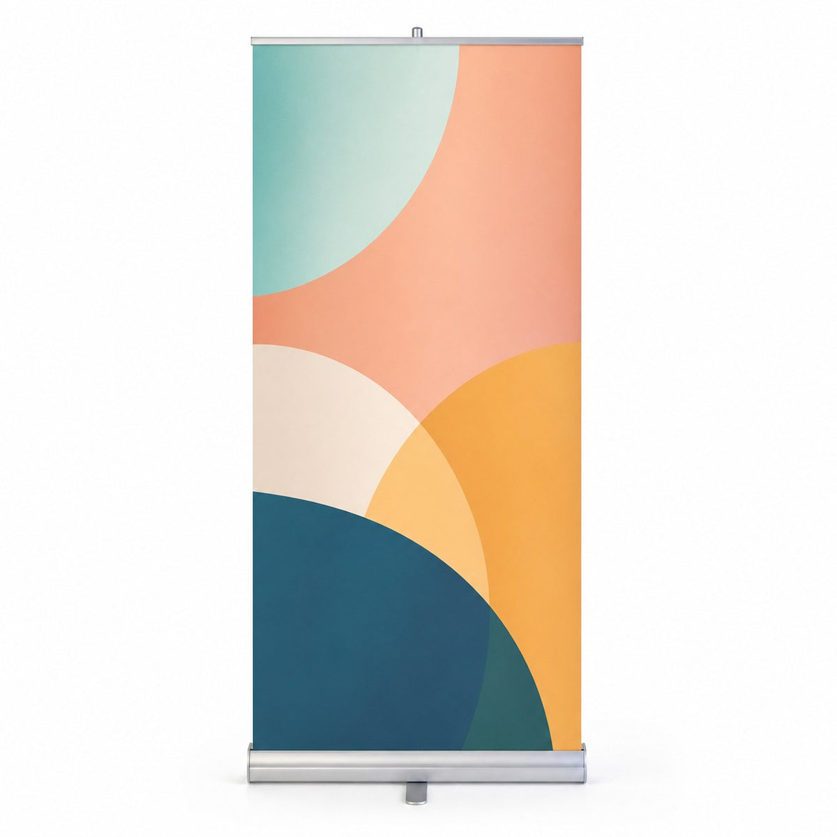 Roll-Up Bannerdisplay (PVC-frei) mit Motiv HYGIENE BEIM HUSTEN UND NIESEN 85 cm x 200 cm, inklusive Druck und Versand