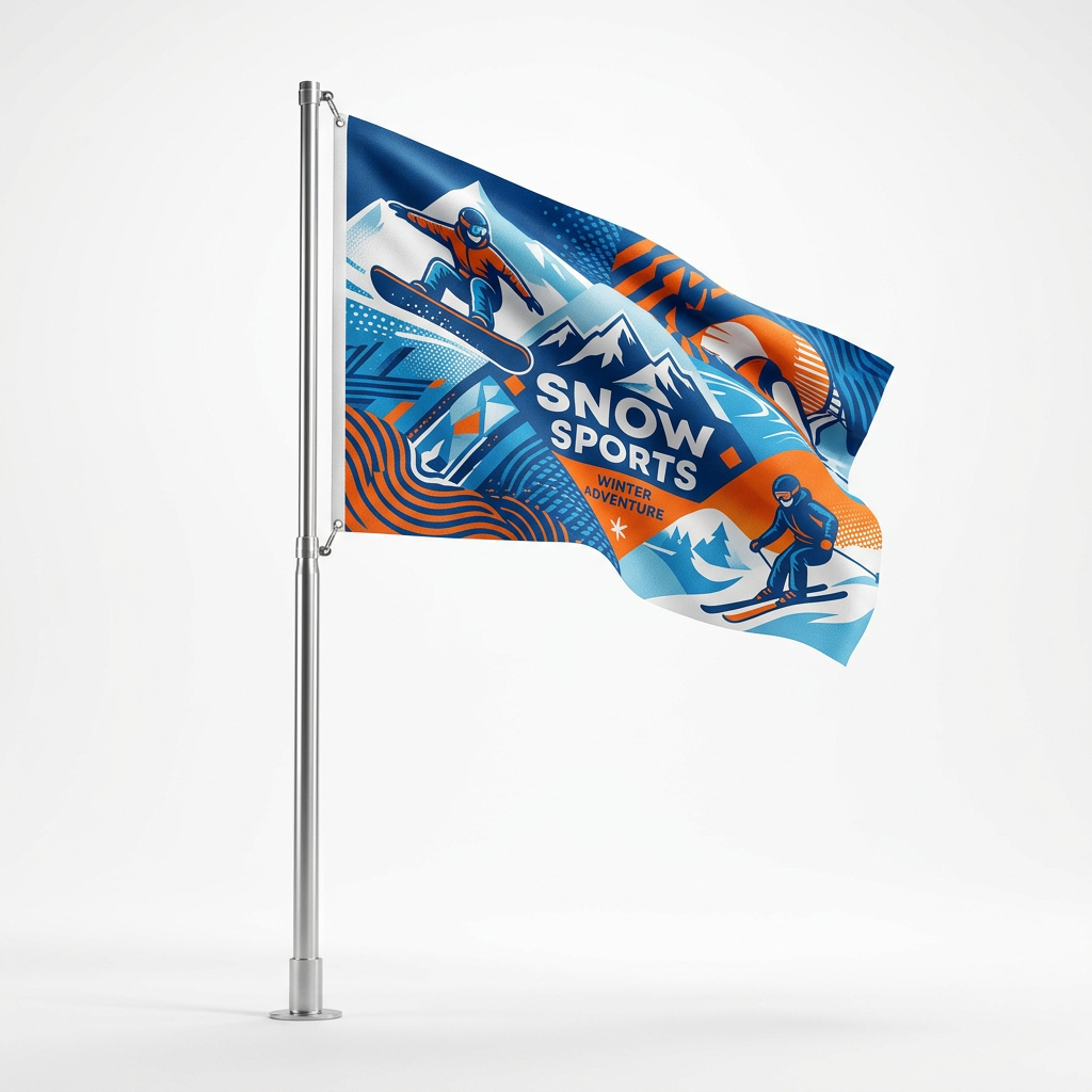 Snowflags (bedruckbar)