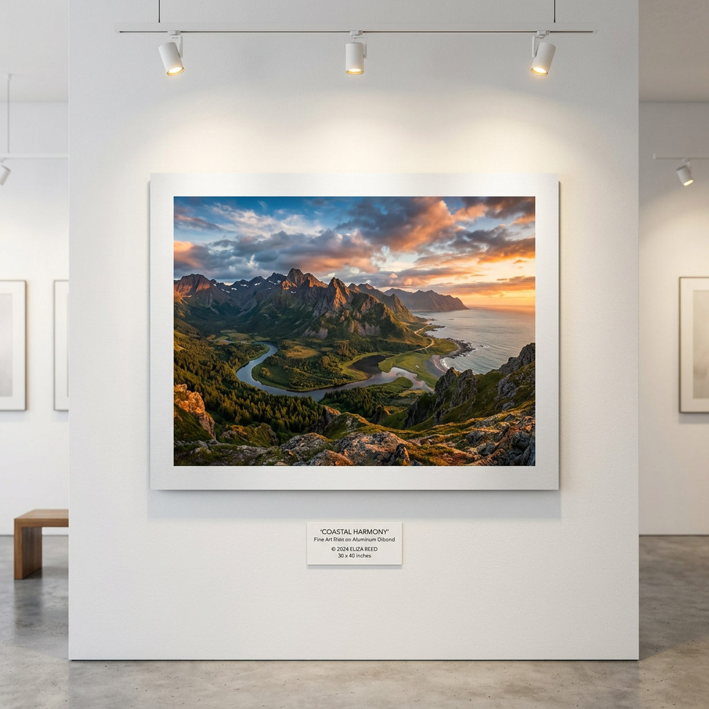 Fine Art Print auf Alu-Dibond weiss (bedruckbar)