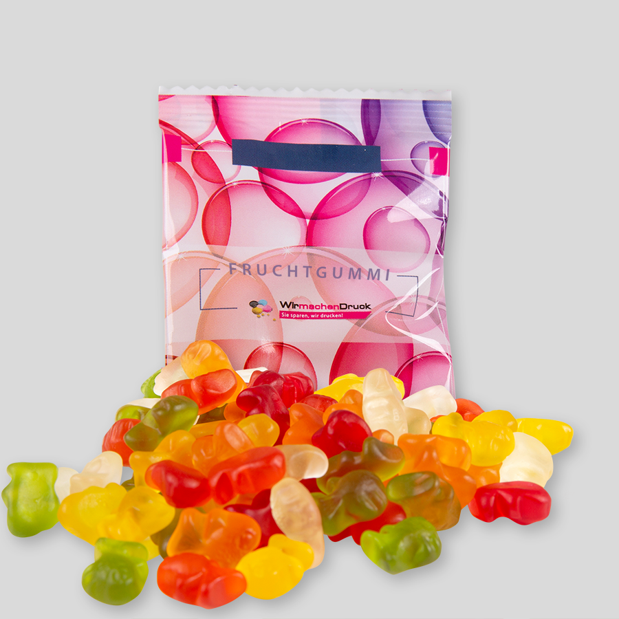 HARIBO Fische, 10 g Tütchen, einseitig farbig (bedruckbar)