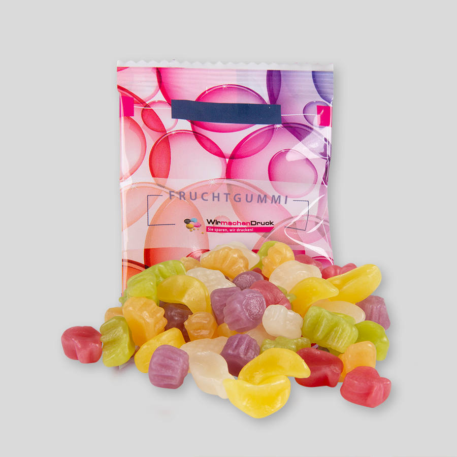 HARIBO Tropi-Frutti, 10 g Tütchen, einseitig farbig (bedruckbar)