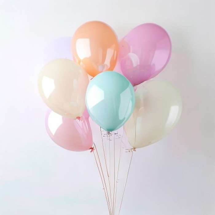 Luftballons Pastell