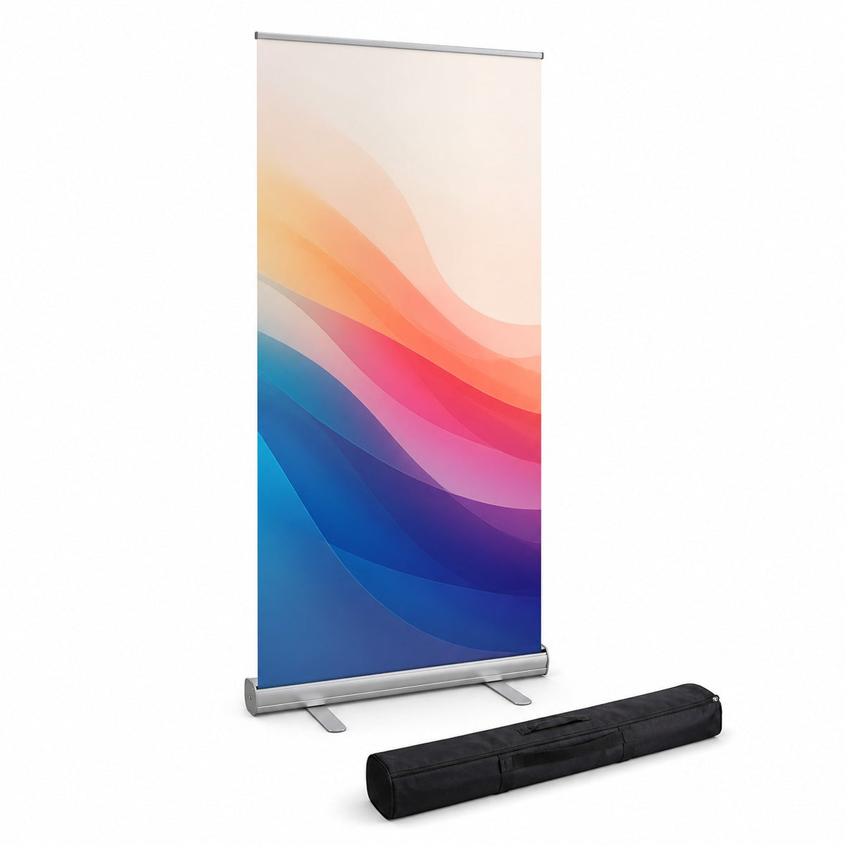 Basic-Roll-up-Bannerdisplay 85 x 200 cm inklusive Druck und Versand