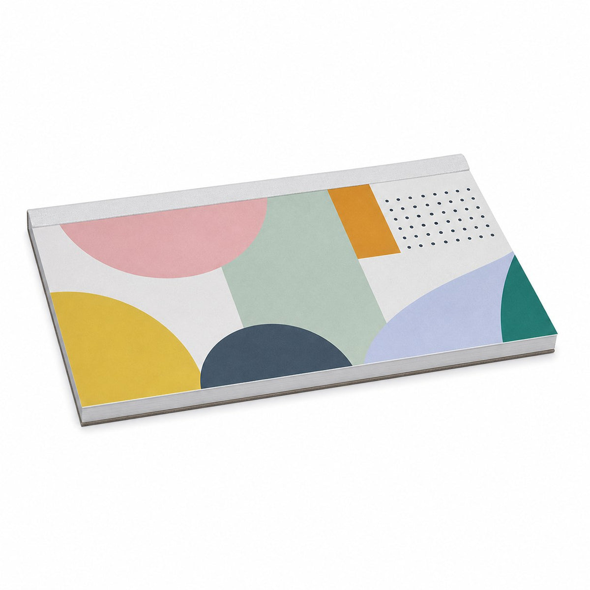Block mit Leimbindung, DIN lang quer, 25 Blatt, 5/0 farbig einseitig bedruckt (CMYK 4-farbig + 1 Sonderfarbe HKS oder Pantone)