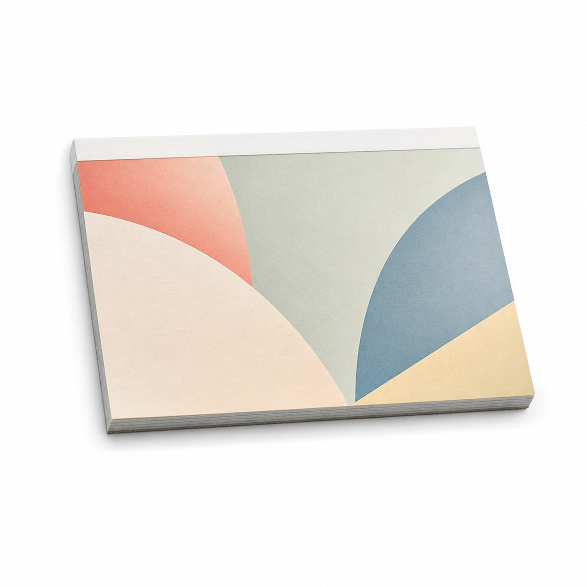 Block mit Leimbindung, DIN A7 quer, 50 Blatt, 4/0 farbig einseitig bedruckt