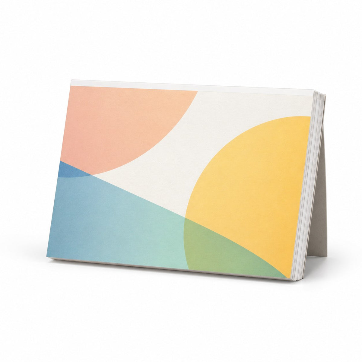 Block mit Leimbindung, DIN A7 quer, 50 Blatt, 4/4 farbig beidseitig bedruckt