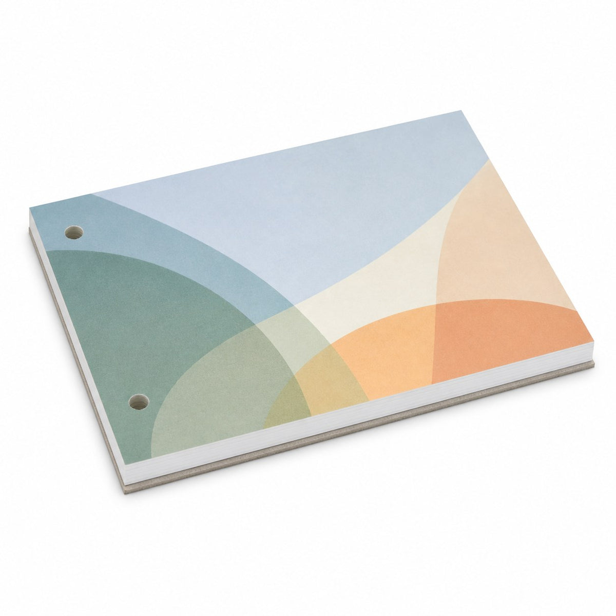 Block mit Leimbindung, DIN A6 quer, 10 Blatt, 4/0 farbig einseitig bedruckt