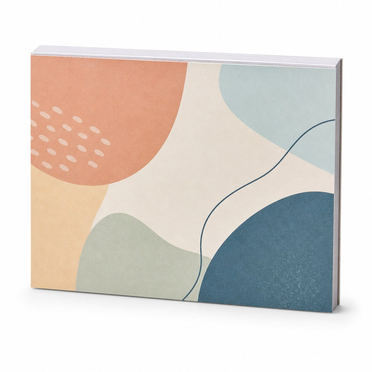 Block mit Leimbindung, DIN A6 quer, 25 Blatt, 4/4 farbig beidseitig bedruckt