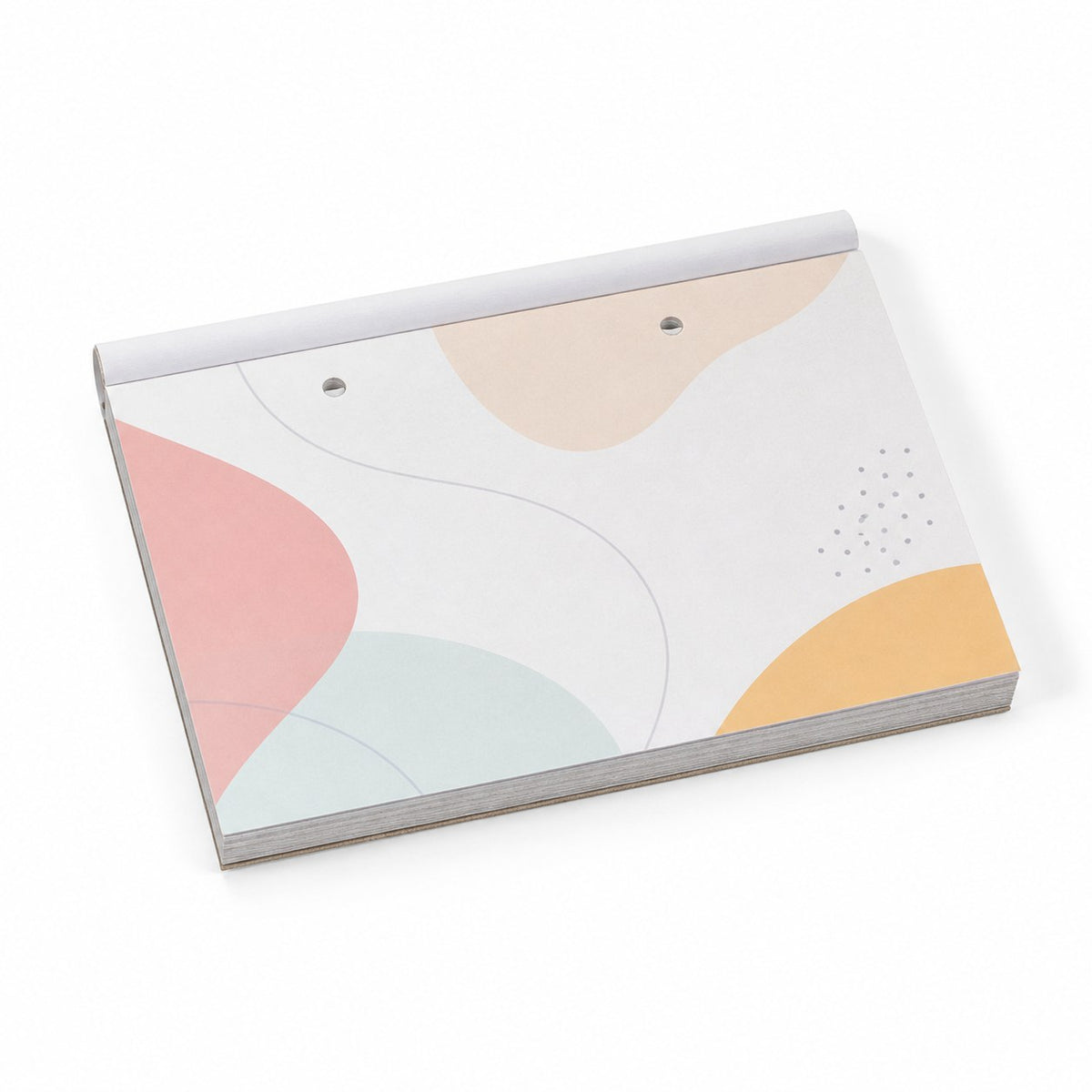 Block mit Leimbindung, DIN A6 quer, 50 Blatt, 4/4 farbig beidseitig bedruckt
