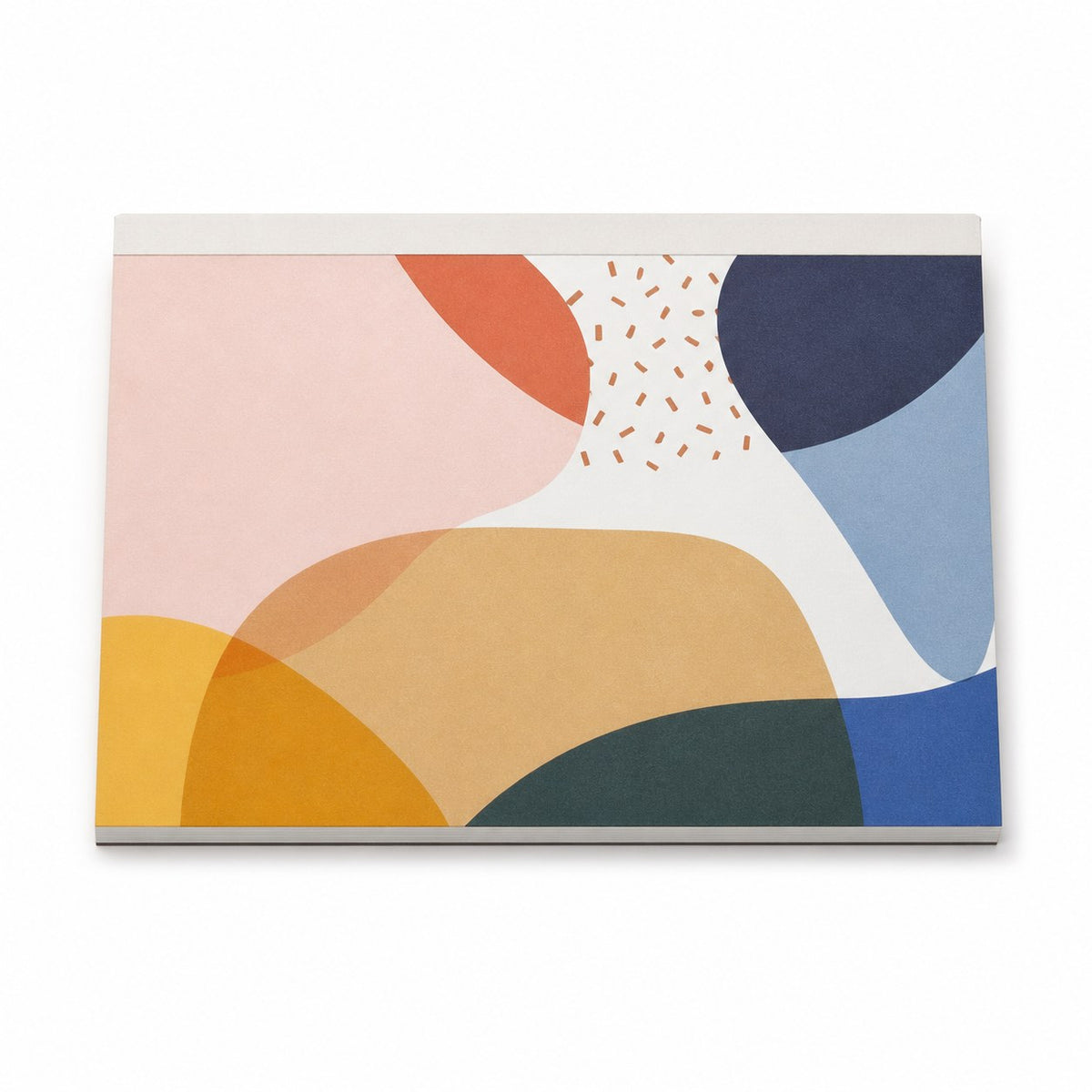 Block mit Leimbindung, DIN A5 quer, 25 Blatt, 5/0 farbig einseitig bedruckt (CMYK 4-farbig + 1 Sonderfarbe HKS oder Pantone)