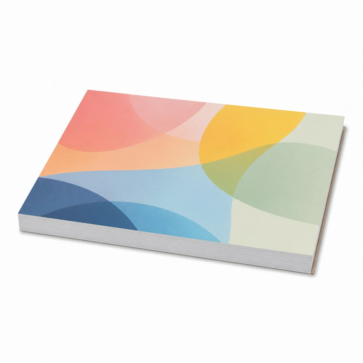 Block mit Leimbindung, DIN A4 quer, 200 Blatt, 4/0 farbig einseitig bedruckt