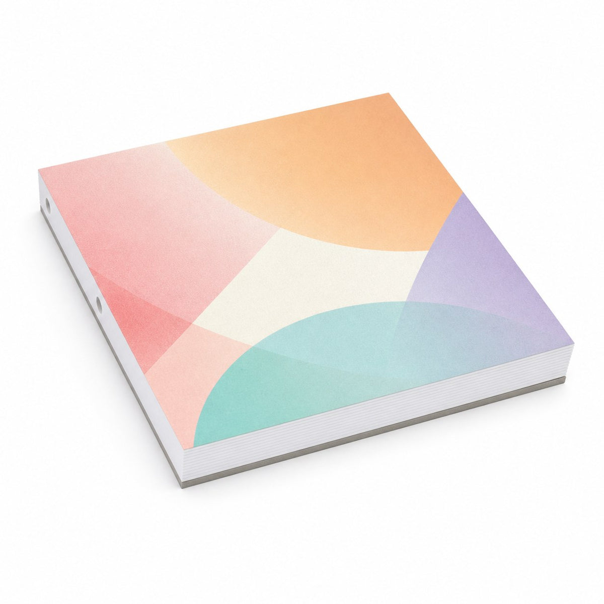 Block mit Leimbindung, 14,8 cm x 14,8 cm, 25 Blatt, 5/0 farbig einseitig bedruckt (CMYK 4-farbig + 1 Sonderfarbe HKS oder Pantone)