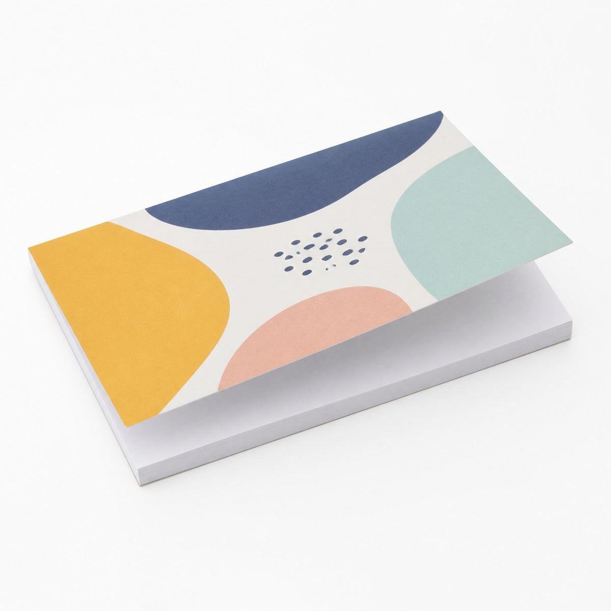 Block mit Leimbindung und Deckblatt, DIN A6 quer, 25 Blatt, 5/0 farbig einseitig bedruckt (CMYK 4-farbig + 1 Sonderfarbe HKS oder Pantone)