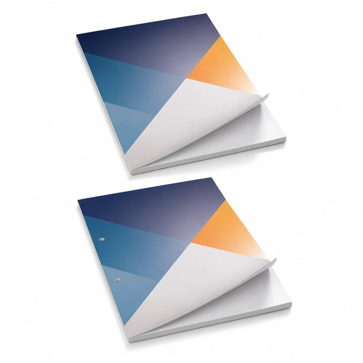 Block mit Leimbindung und Deckblatt, DIN A4, 10 Blatt, 4/0 farbig einseitig bedruckt