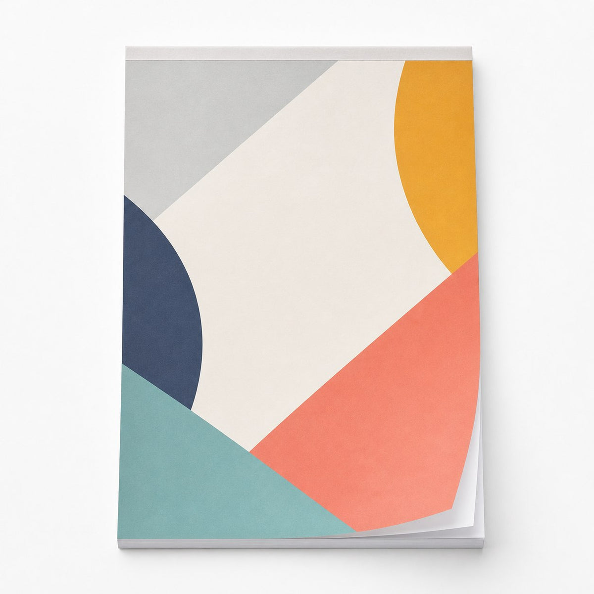 Block mit Leimbindung und Deckblatt, DIN A4, 50 Blatt, 5/0 farbig einseitig bedruckt (CMYK 4-farbig + 1 Sonderfarbe HKS oder Pantone)