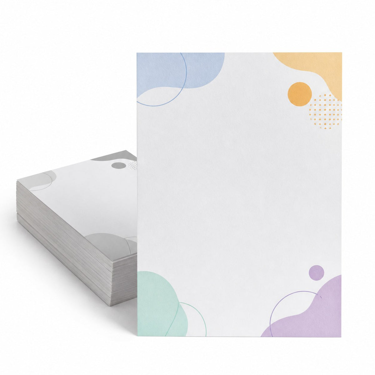 Briefpapier DIN A5, 4/1 farbig, (Vorderseite: farbig / Rückseite: Graustufen)