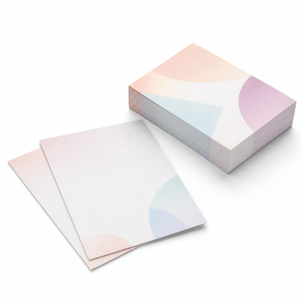 Briefpapier DIN A6, 4/4 farbig, (Vorderseite: farbig / Rückseite: farbig)