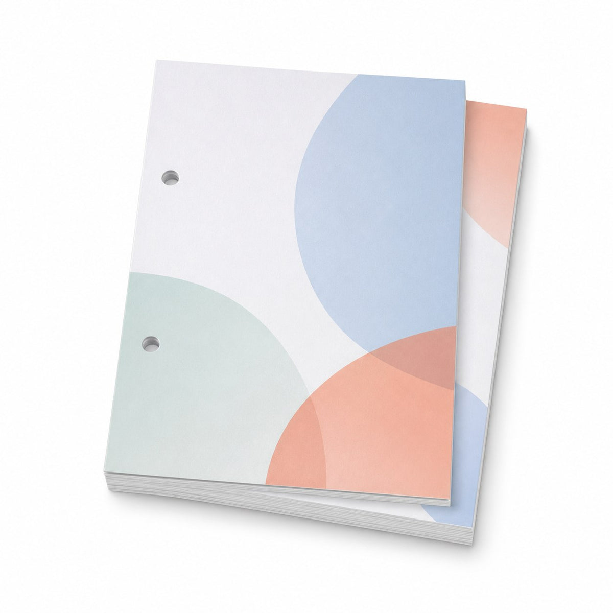 Briefpapier DIN A6, 2/2 farbig (Vorderseite: 2 Sonderfarben HKS / Rückseite: 2 Sonderfarben HKS)