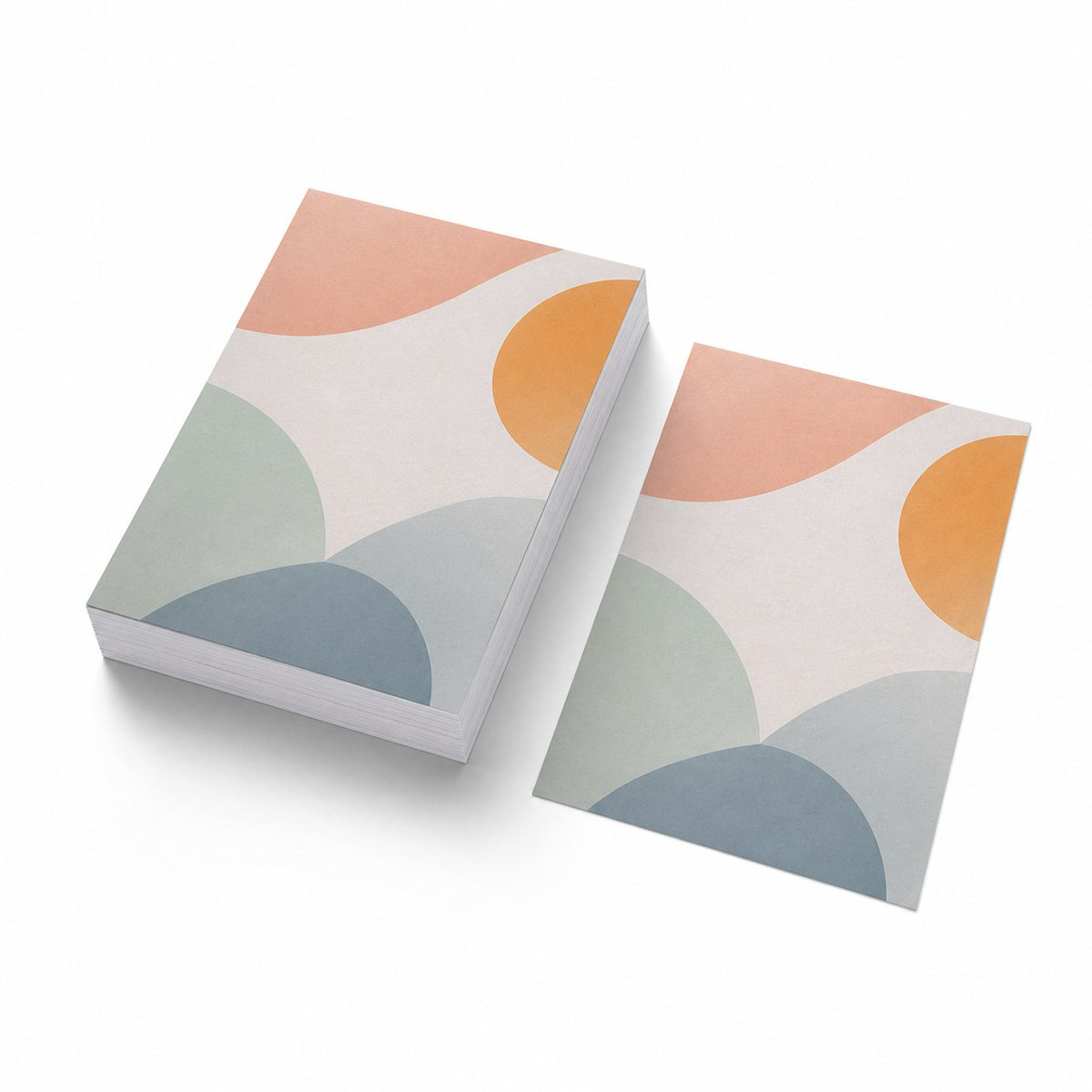 Briefpapier DIN A6, 1/0 farbig, (Vorderseite: Graustufen / Rückseite: unbedruckt)