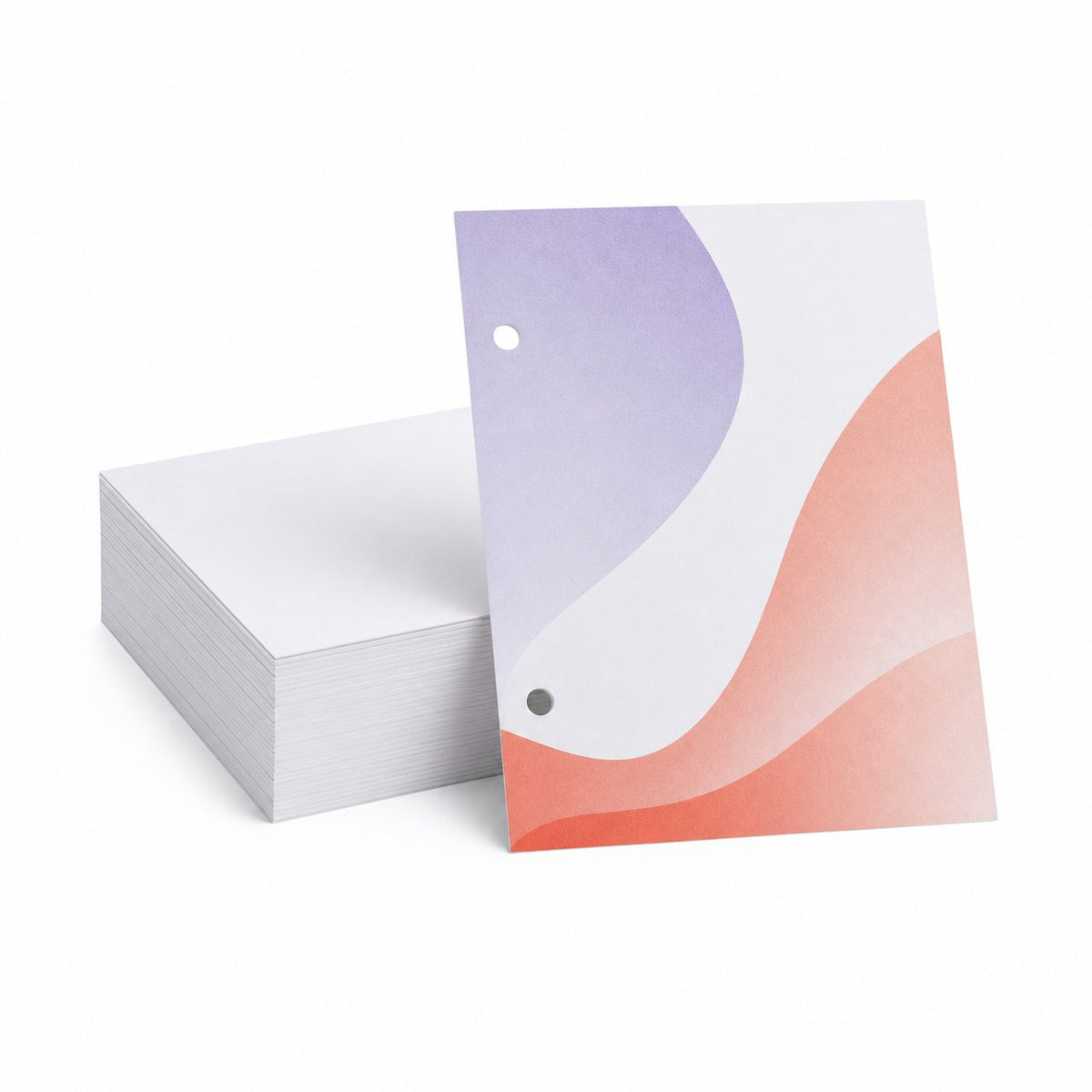 Briefpapier DIN A6, 2/0 farbig (Vorderseite: 2 Sonderfarben HKS / Rückseite: unbedruckt)