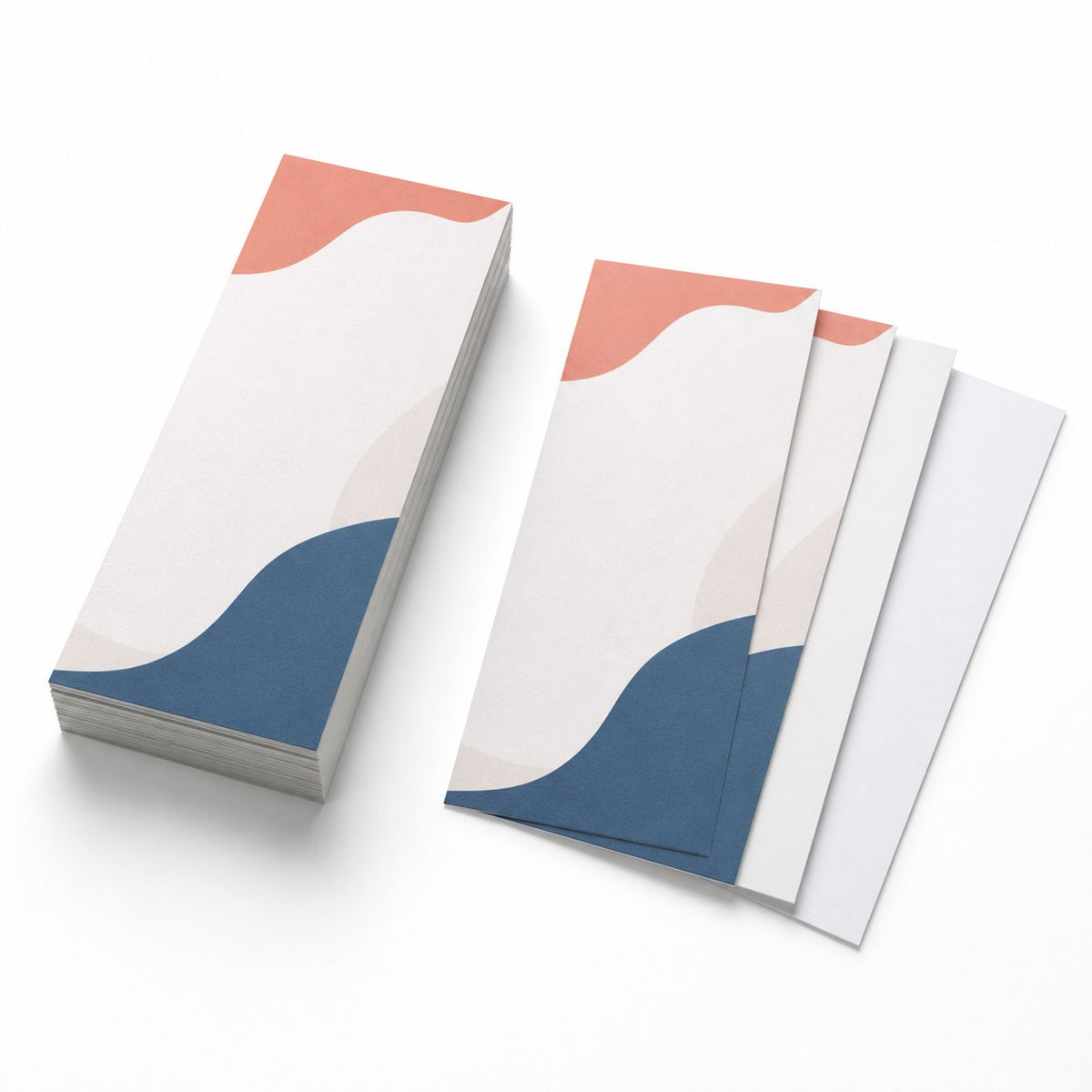 Briefpapier DIN lang, 2/0 farbig (Vorderseite: 2 Sonderfarben HKS / Rückseite: unbedruckt)