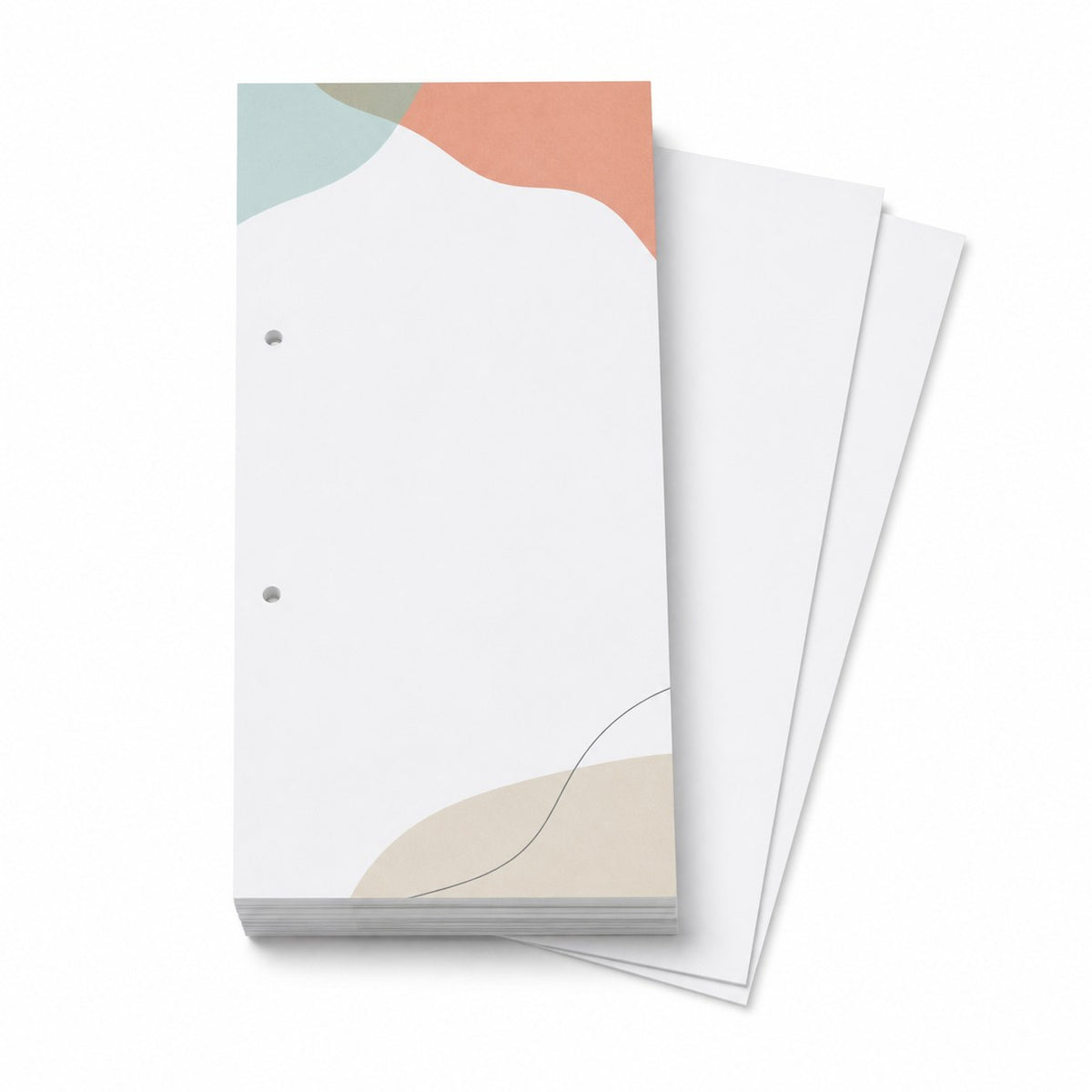 Briefpapier DIN lang, 3/0 farbig (Vorderseite: 3 Sonderfarben HKS / Rückseite: unbedruckt)