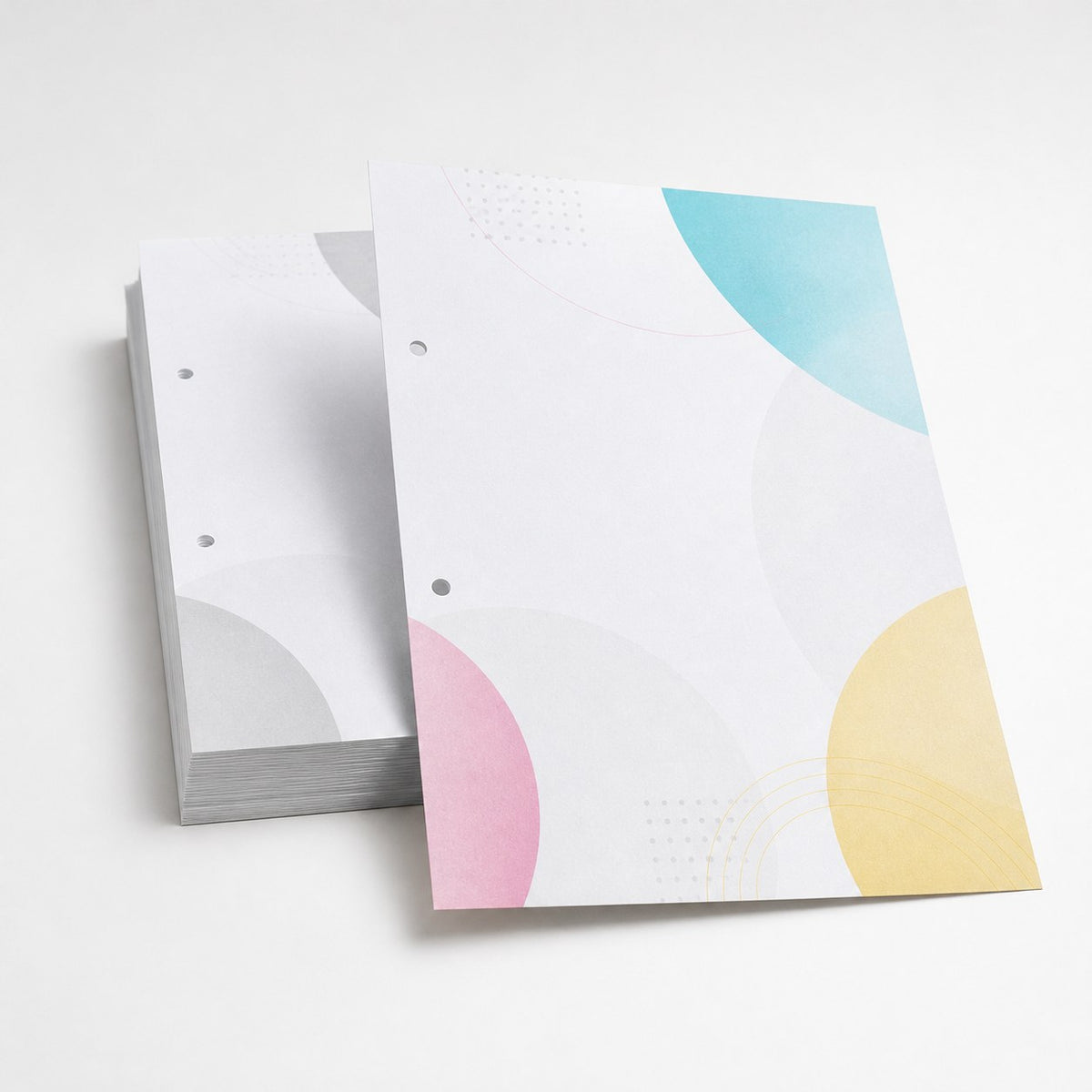 Briefpapier DIN A5, 4/1 farbig, (Vorderseite: farbig / Rückseite: Graustufen), Bankpostpapier mit Wasserzeichen