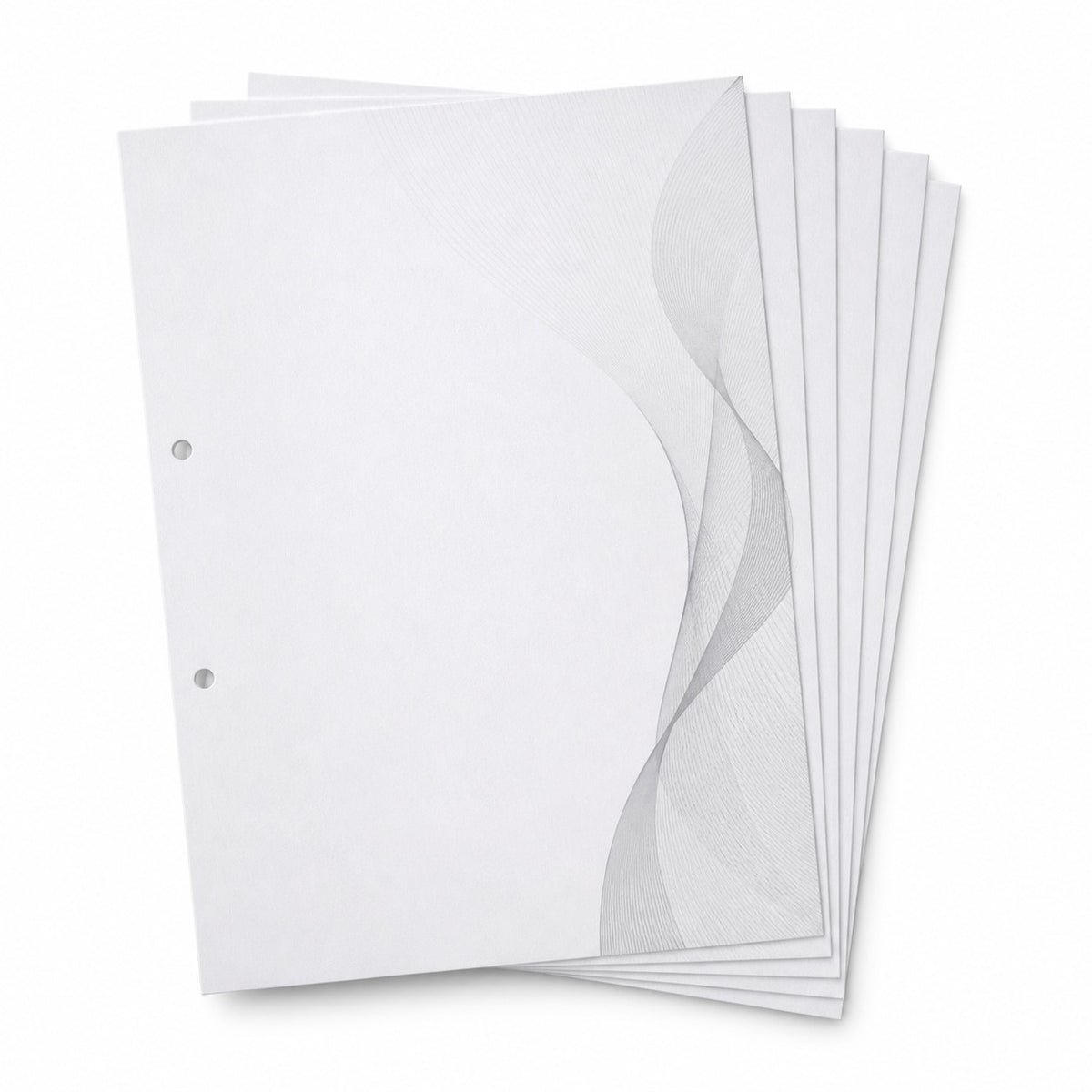 Briefpapier DIN A5, 1/0 farbig, (Vorderseite: Graustufen / Rückseite: unbedruckt), Bankpostpapier mit Wasserzeichen