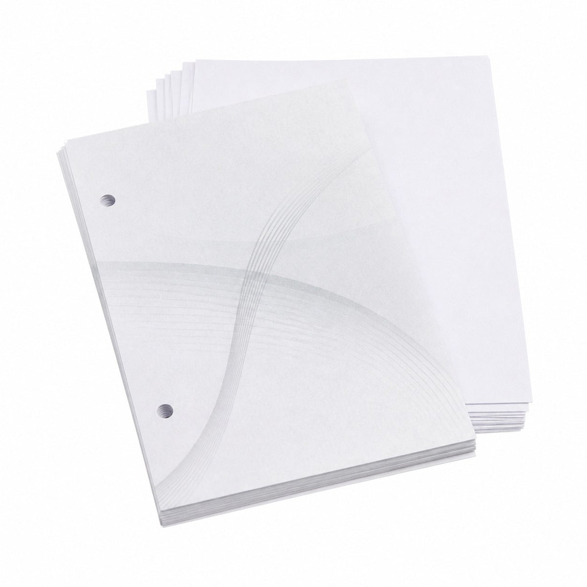 Briefpapier DIN A6, 1/0 farbig, (Vorderseite: Graustufen / Rückseite: unbedruckt), Bankpostpapier mit Wasserzeichen