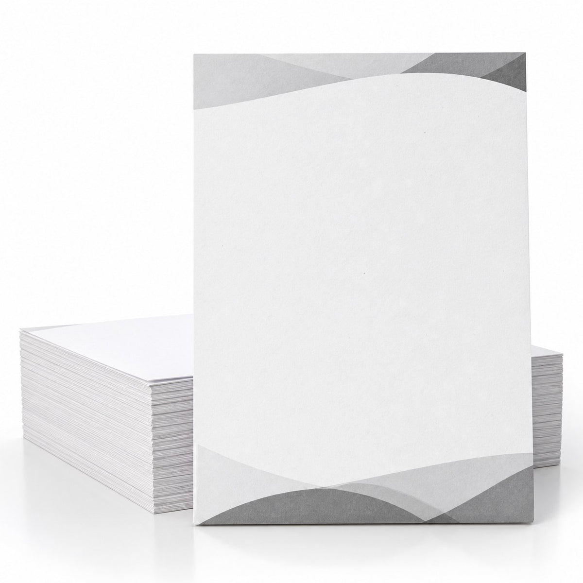 Briefpapier DIN A4, 1/0 farbig, (Vorderseite: Graustufen / Rückseite: unbedruckt), Recyclingpapier
