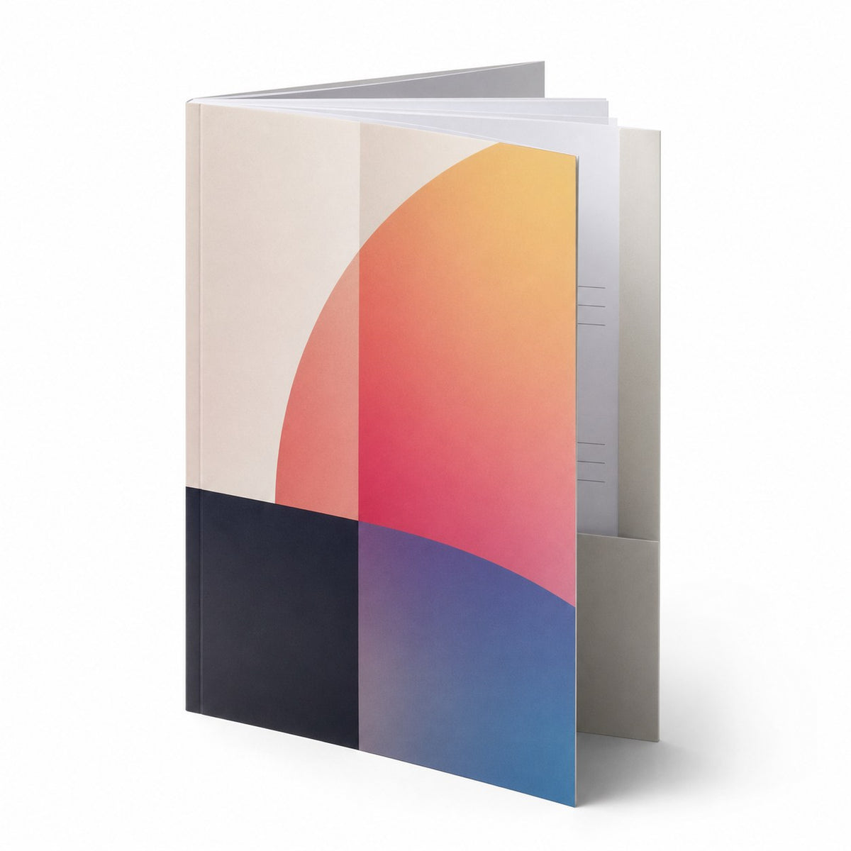 Taschenbuch mit Klappen, 13,5 x 21,5 cm hoch, Umschlag 4/0-farbig CMYK, Inhalt 1/1-farbig Schwarz