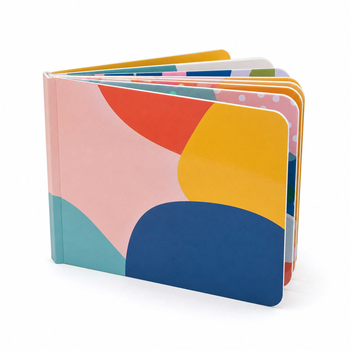 Pappbilderbuch mit Lay-Flat-Bindung, Quadrat 17 x 17 cm, 4/4-farbig beidseitig bedruckt