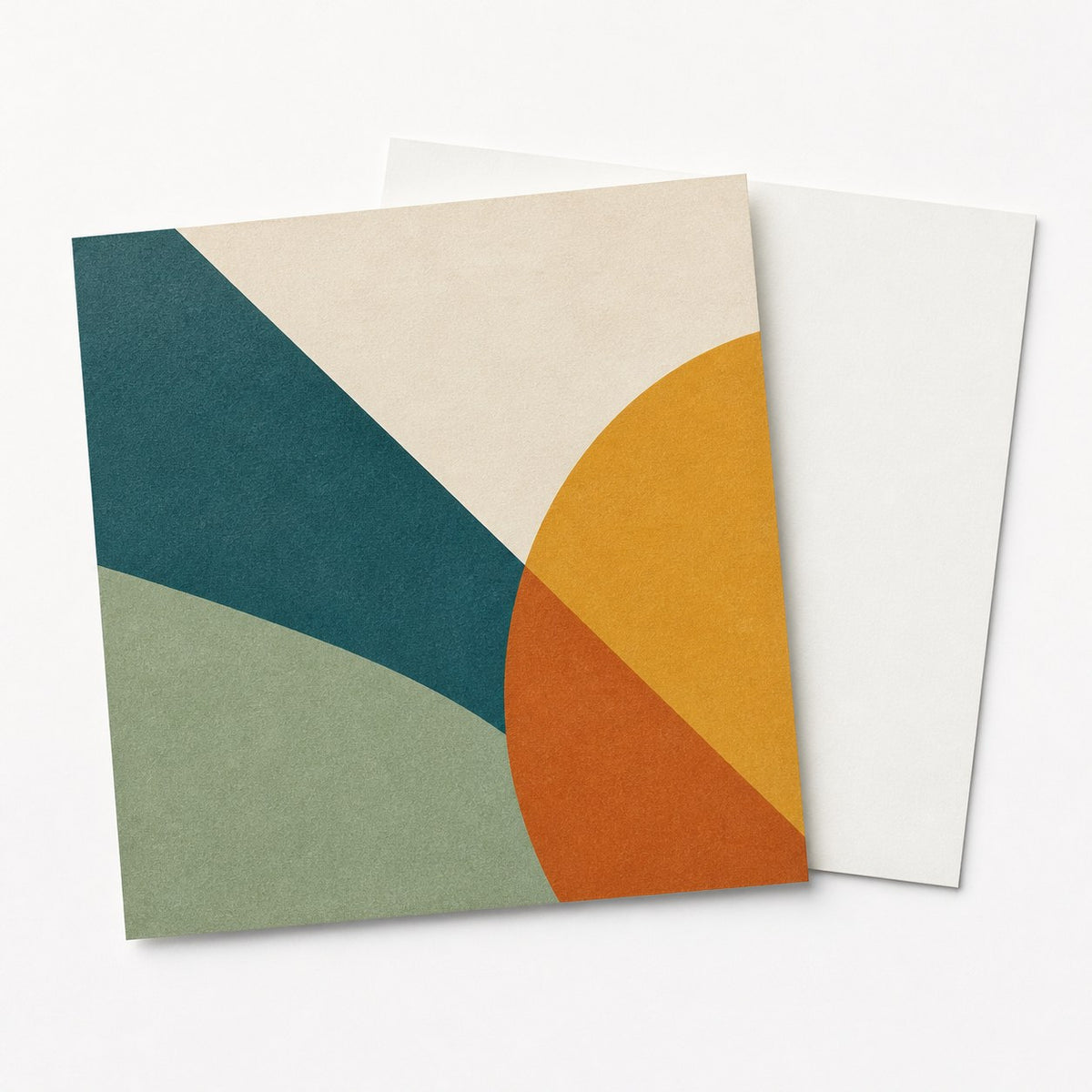 Postkarte, Quadrat 9,8 x 9,8 cm, mit allen Veredelungskombinationen