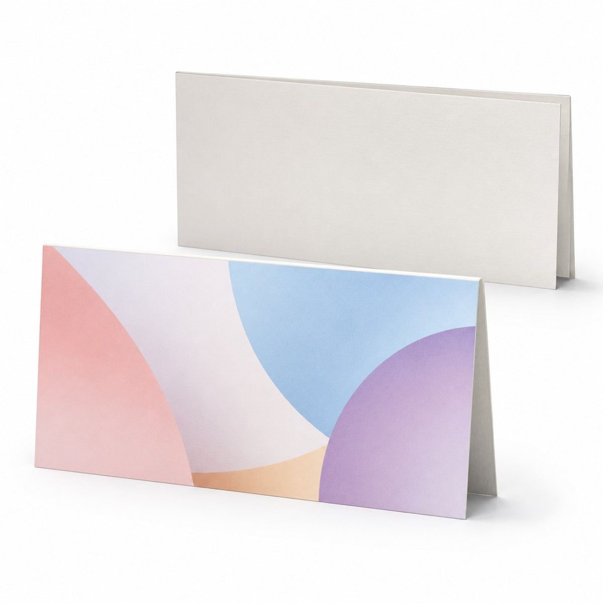 Postkarte, gefalzt auf DIN lang quer (21,0 x 9,9 cm), 4-seitig