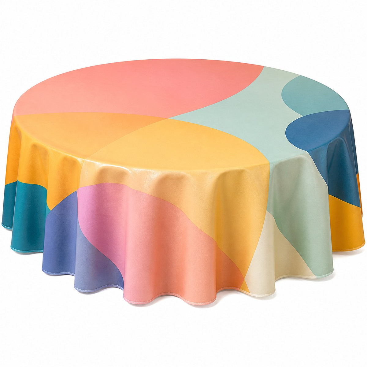 Runde PVC-Tischdecke, einseitig 4-farbig bedruckt