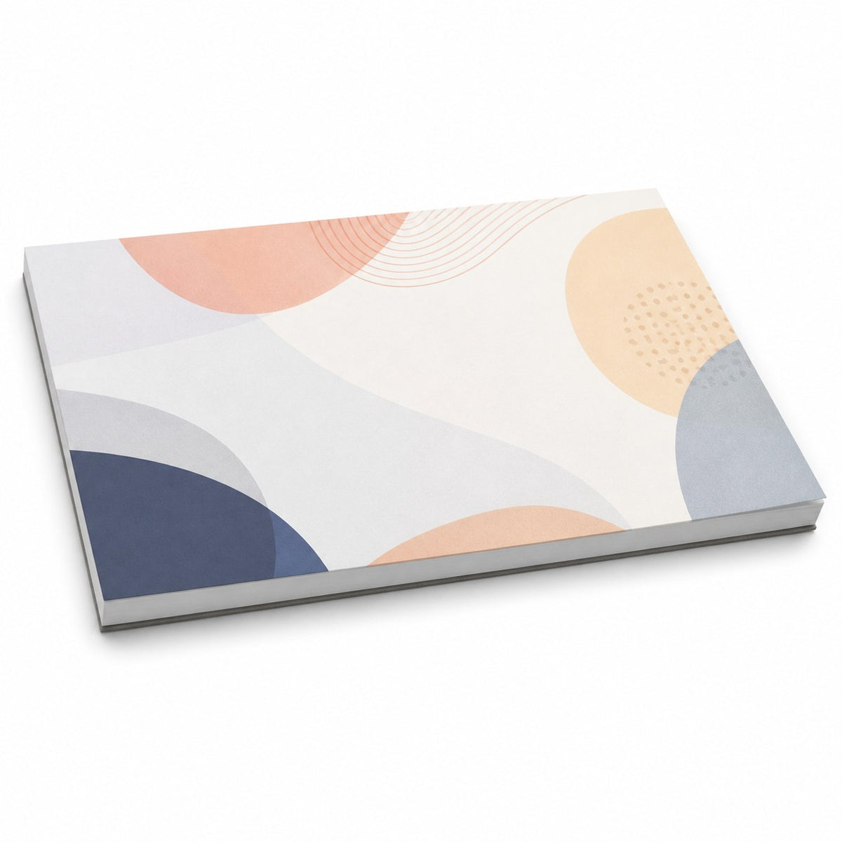 Schreibtischunterlage mit 50 Blatt, freies Format, 5/0 farbig bedruckt