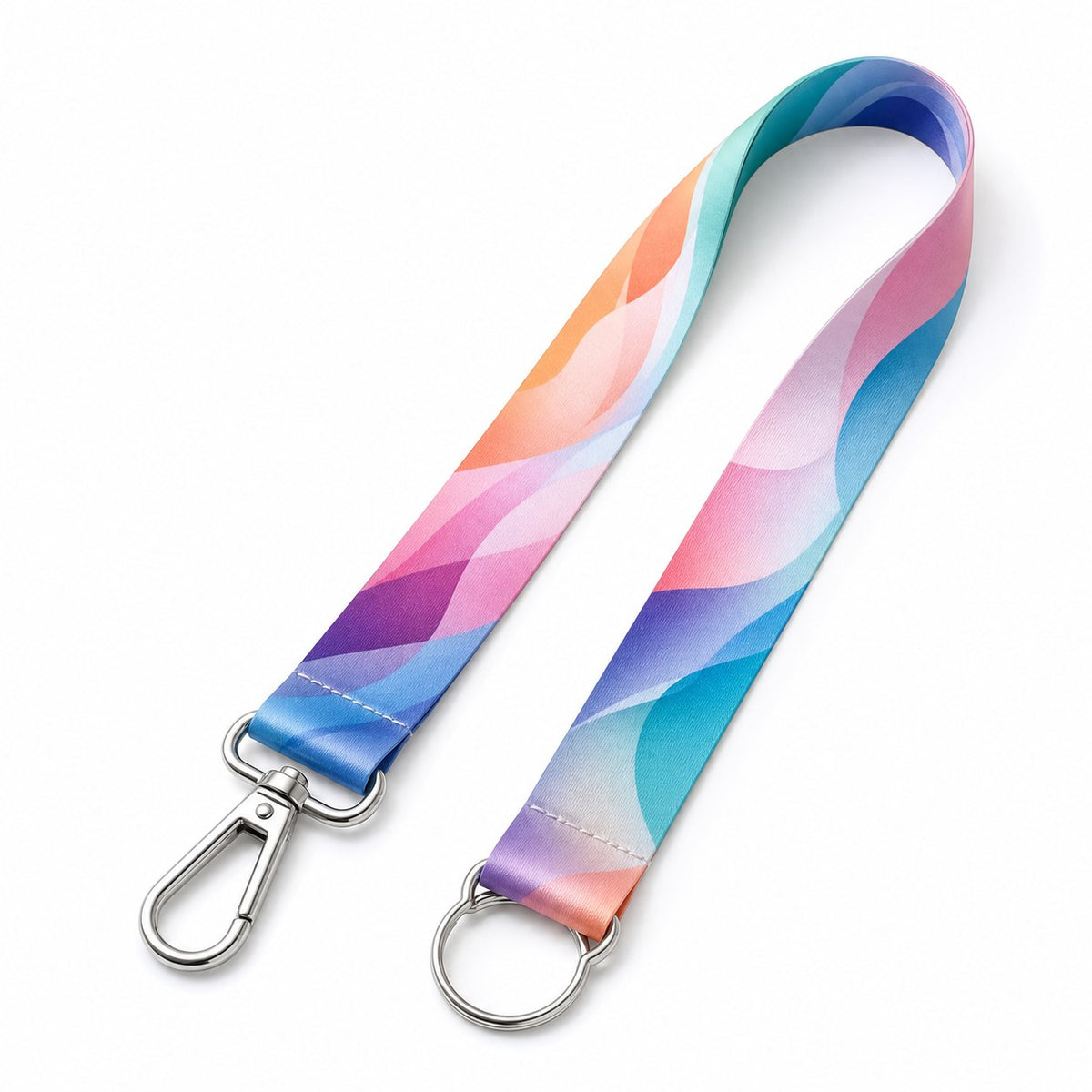 Duo-Lanyards klassisch, 20 mm Schlüsselbandbreite, beidseitig bedruckt