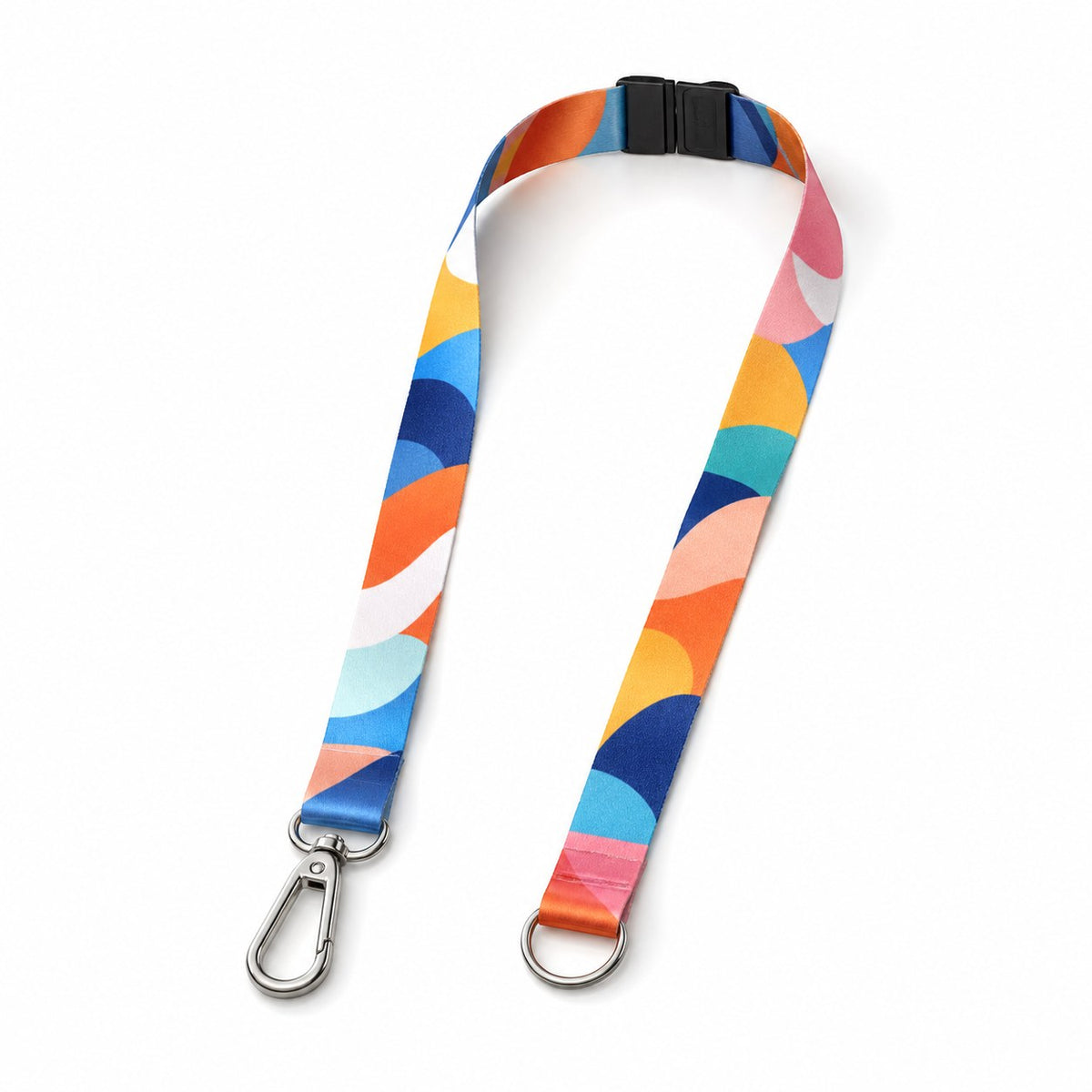 Duo-Lanyards mit Sicherheitsverschluss, 20 mm Schlüsselbandbreite, beidseitig bedruckt