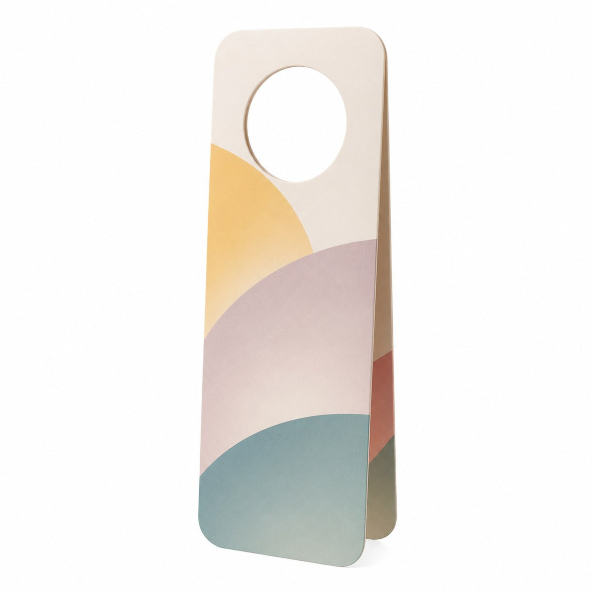 Flaschenanhänger 49 x 260 mm mit Falz, beidseitig bedruckt, Softfeel-Folie