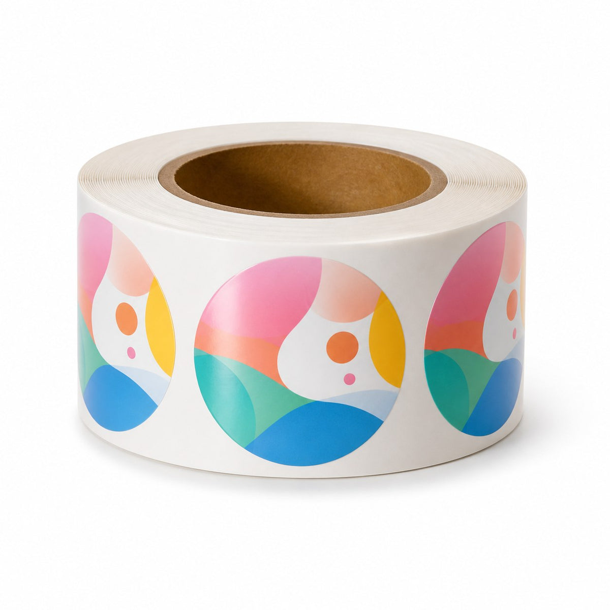 Hochwertige Etiketten auf Rolle rund (8 cm)
