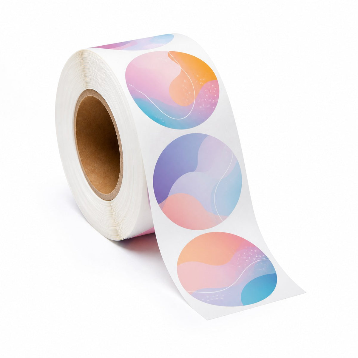 Hochwertige Etiketten auf Rolle rund (7 cm)