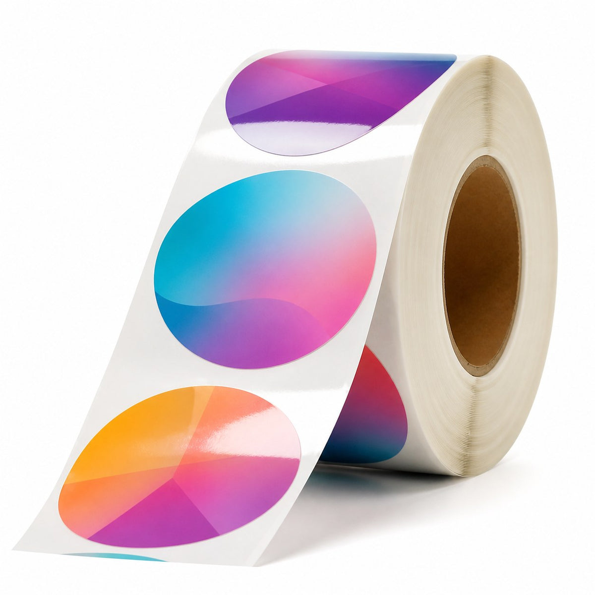 Hochwertige Etiketten auf Rolle rund (10 cm)