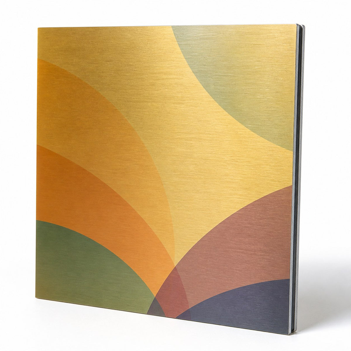 Aluminiumverbundplatte gold gebürstet In Frei-Form (eine Konturfräsung möglich)