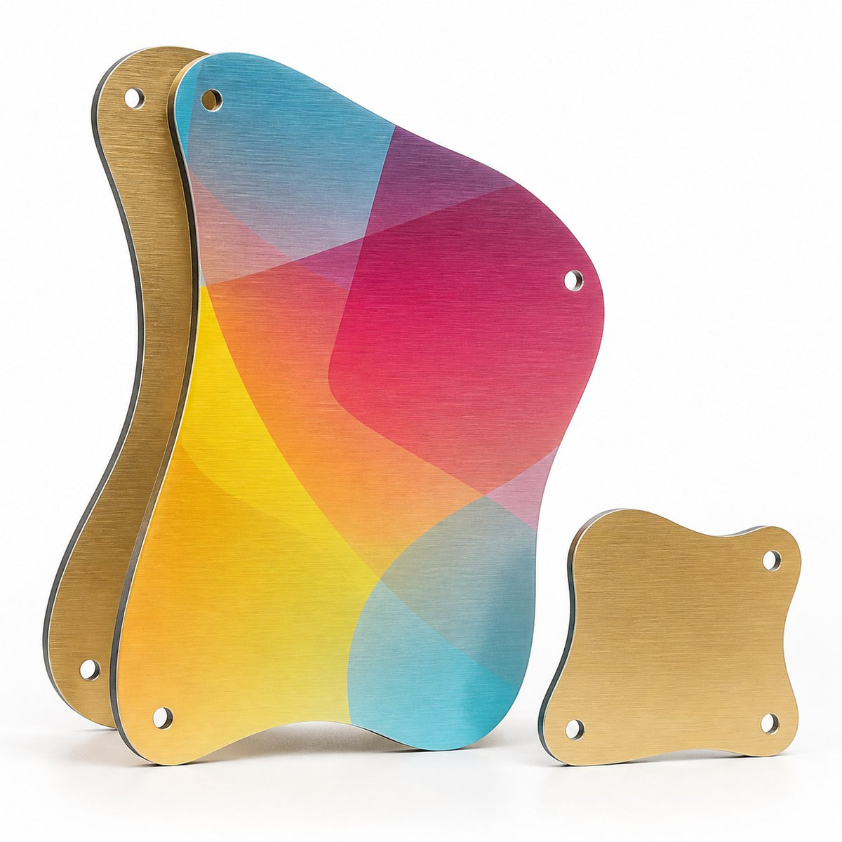 Aluminiumverbundplatte bronze gebürstet In Frei-Form (eine Konturfräsung möglich)