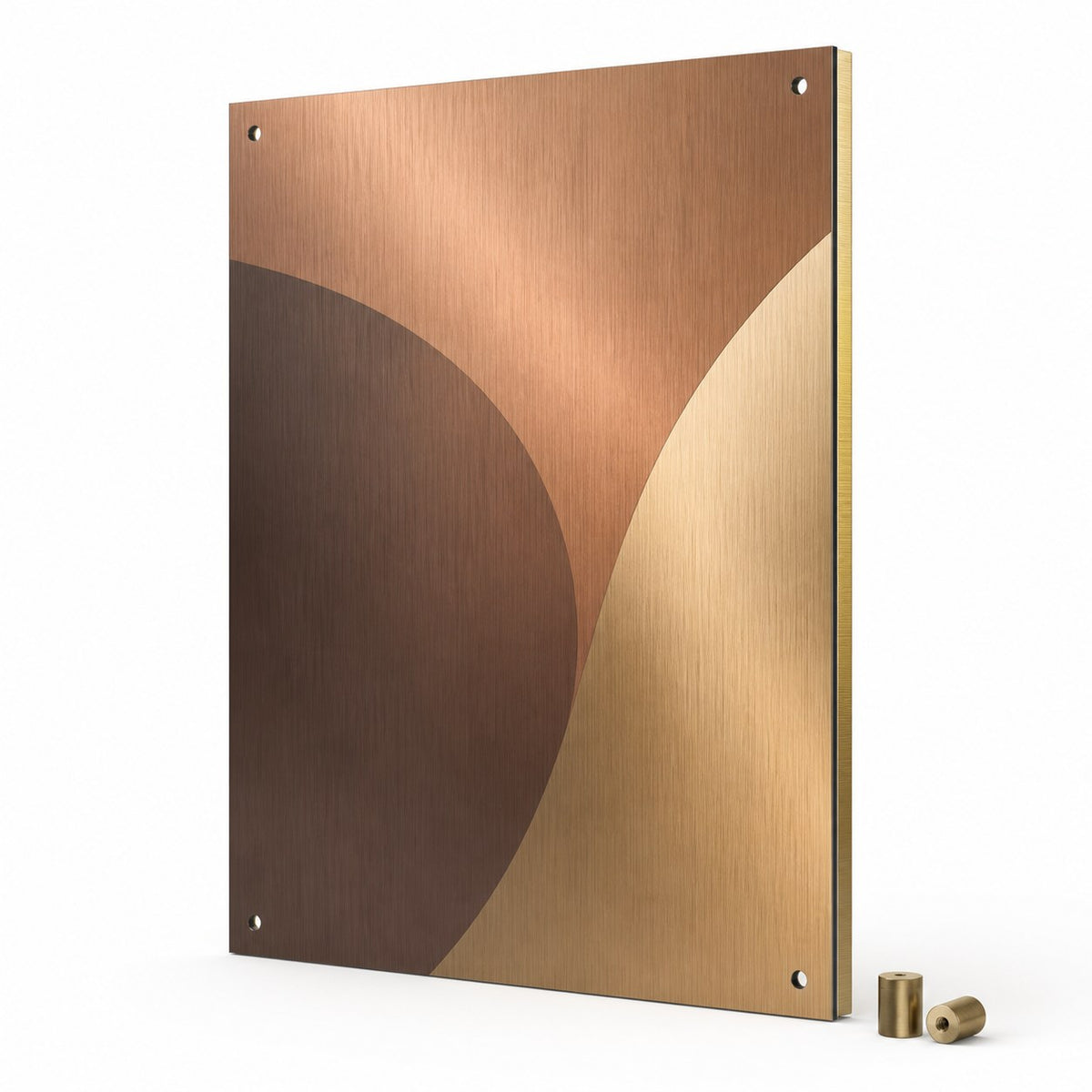 Aluminiumverbundplatte bronze gebürstet mit freier Grösse (rechteckig)