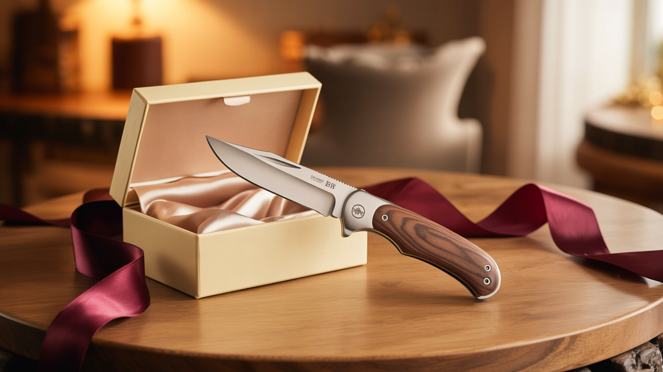 Personalisiertes Walther Messer BWK-Serie als Geschenkidee - elegante Präsentation