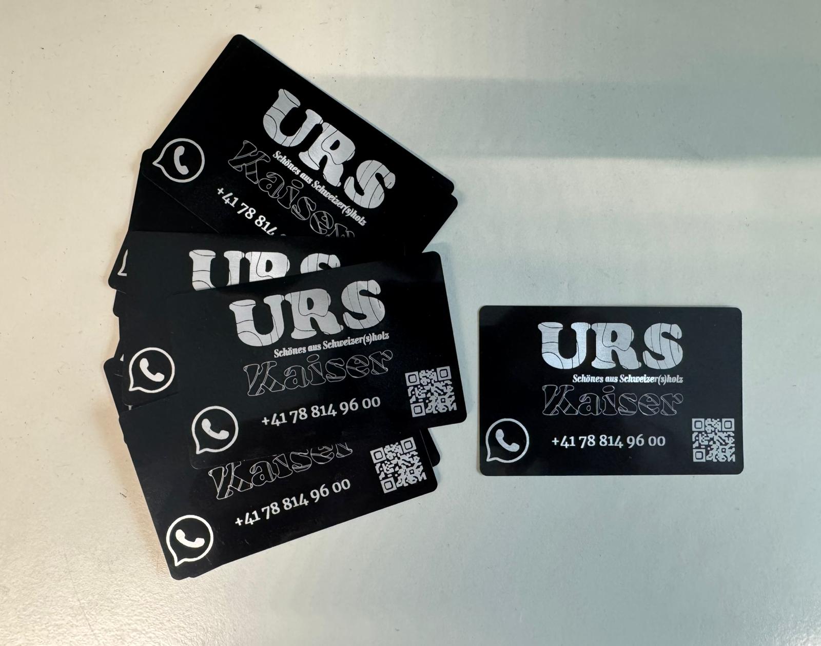 Metallplaketten für URS Kaiser