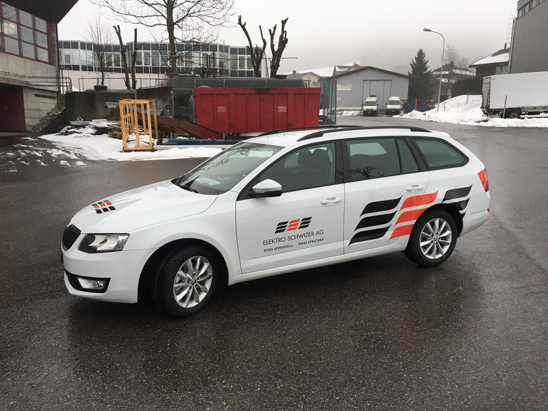 Flottenbeschriftung für Elektro Schwyzer Appenzell