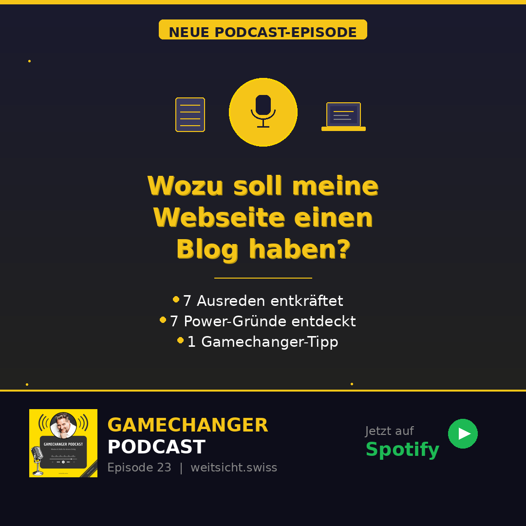 🎙️ Warum haben so viele erfolgreiche KMU einen Blog – und du noch nicht?